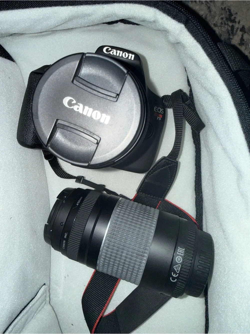 Canon EOS Rebel T5 body + 18-55mm kit lens + Canon EF 75-300mm lens